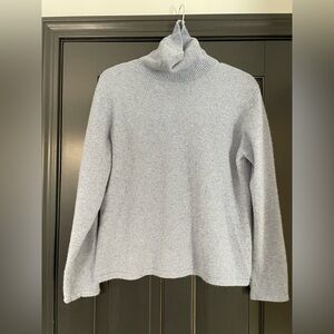 Talbots Cashmere Turtleneck Sweater Lilac/Blue-ish speckled